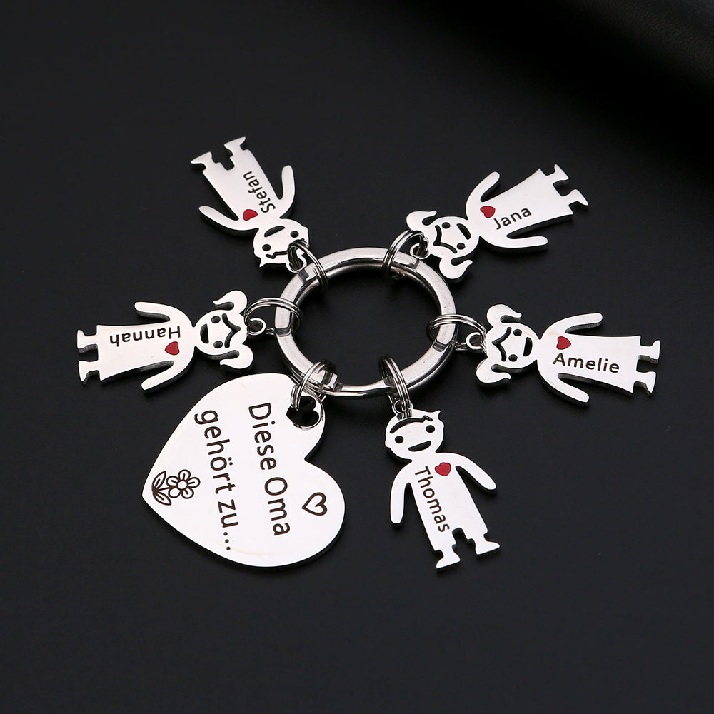 Diese Oma gehört zu - Schlüsselanhänger Geschenk für Oma