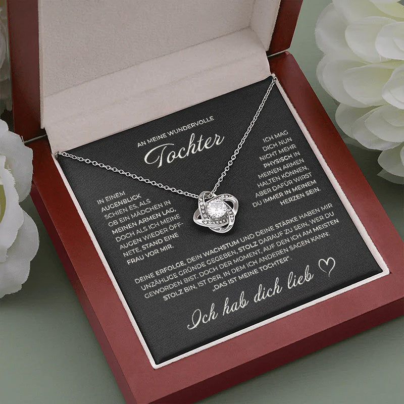 S925 Sterling Silber Knotenkette - An meine wundervolle Tochter