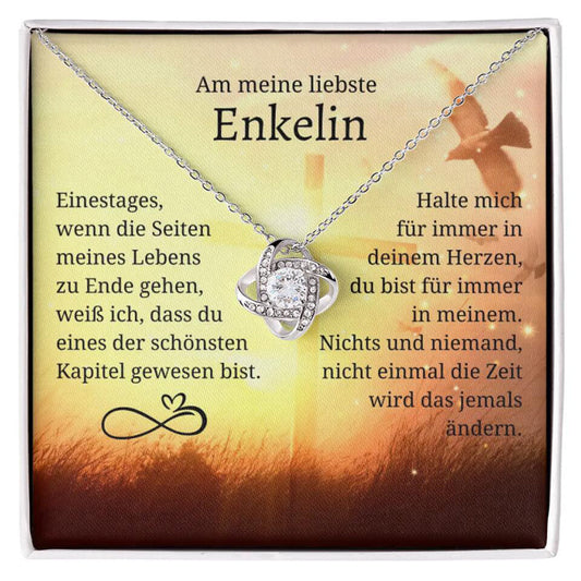 14k Weißgold Ausführung Halskette - An meine Enkelin - Einestages