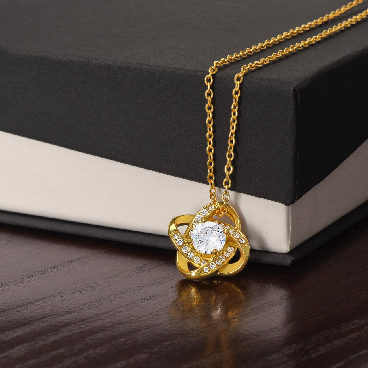 14k Weißgold Ausführung Halskette - An meinen Schatz - Perfekt