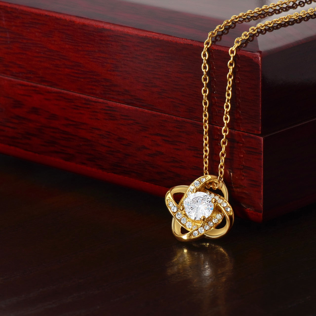 14k Weißgold Ausführung Halskette - An meinen Schatz - Perfekt