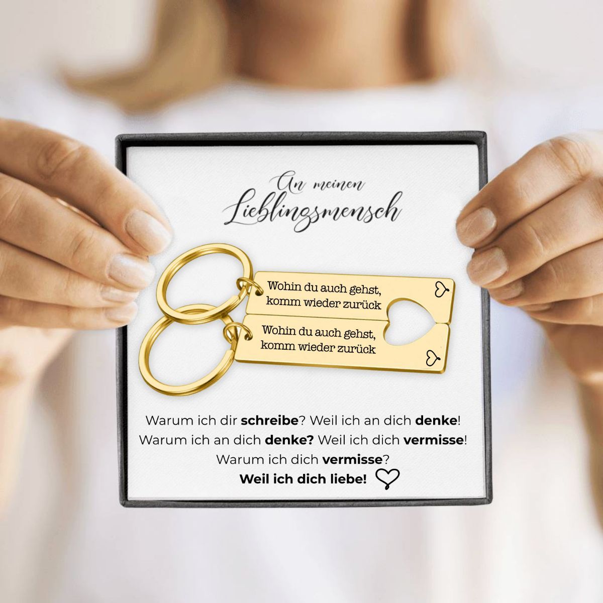 An meinen Lieblingsmensch - Schlüsselanhänger - Wohin du auch gehst