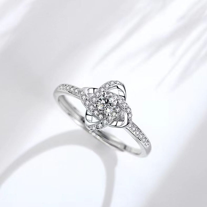 Weißgold Ausführung Liebesknoten Ring