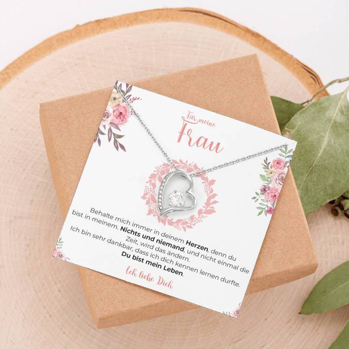 Weißgold Ausführung Halskette Spezial - An meine Frau