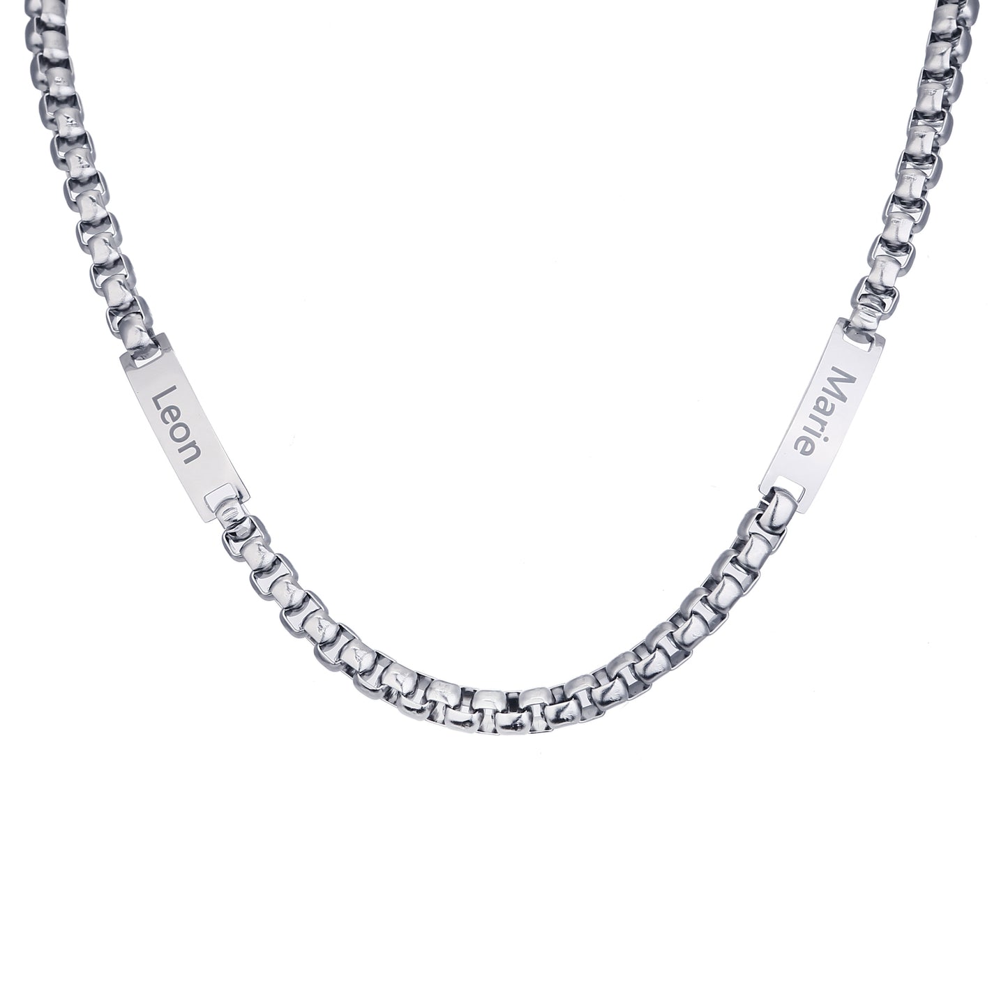 An meinen Mann - Personalisierte Herren Halskette mit 2 Namen