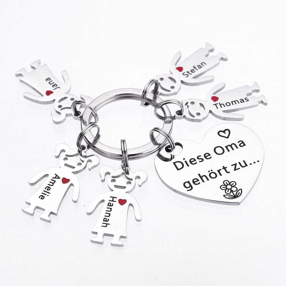 Diese Oma gehört zu - Schlüsselanhänger Geschenk für Oma