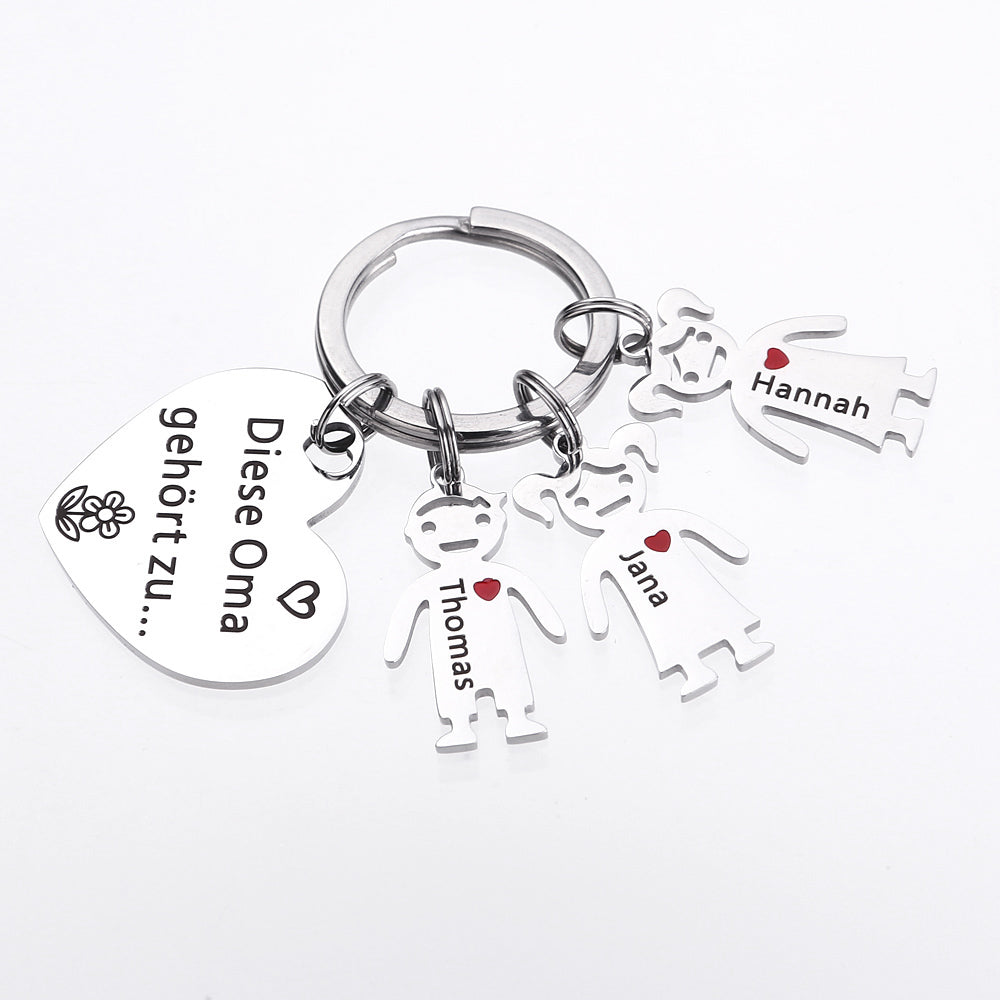 Diese Oma gehört zu - Schlüsselanhänger Geschenk für Oma