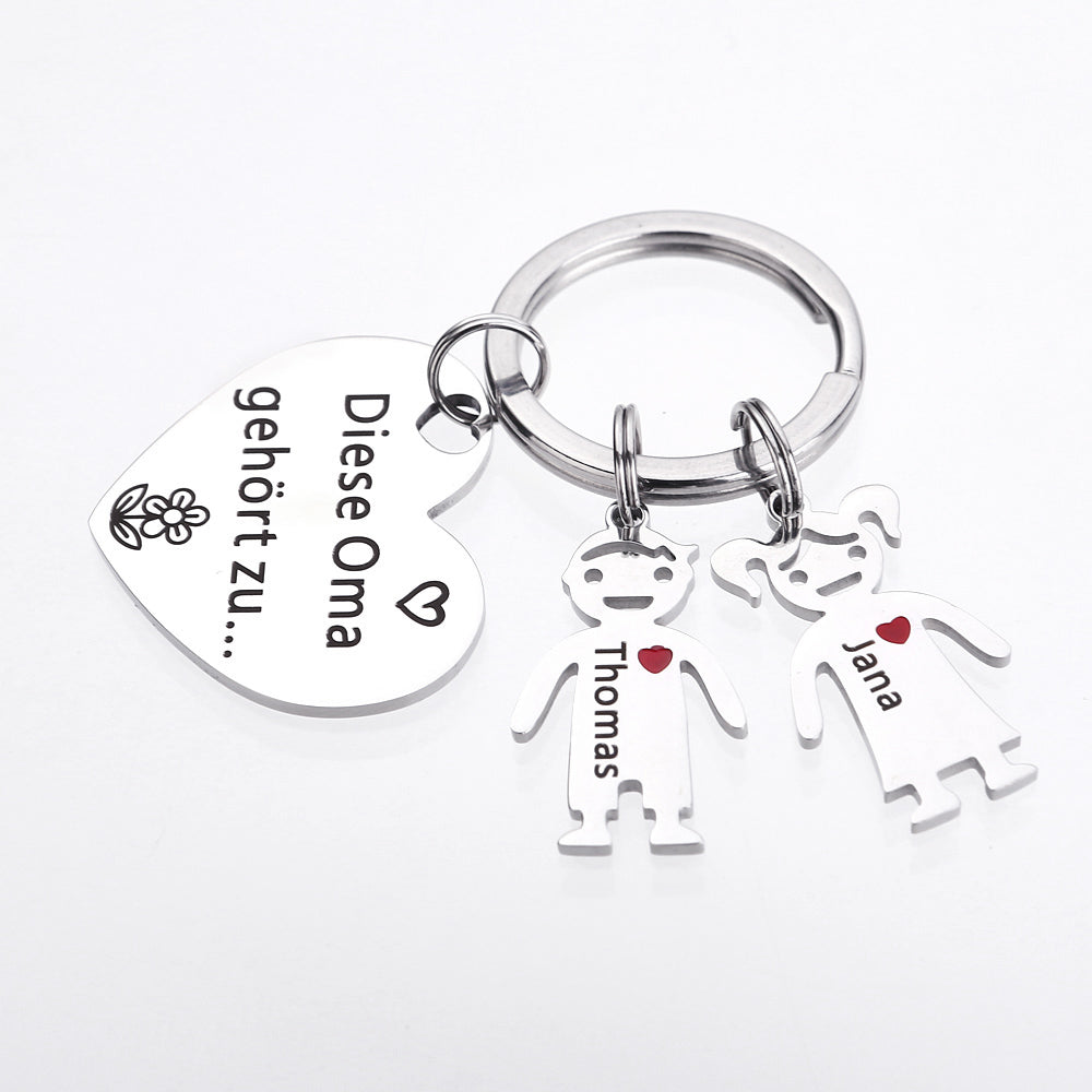 Diese Oma gehört zu - Schlüsselanhänger Geschenk für Oma