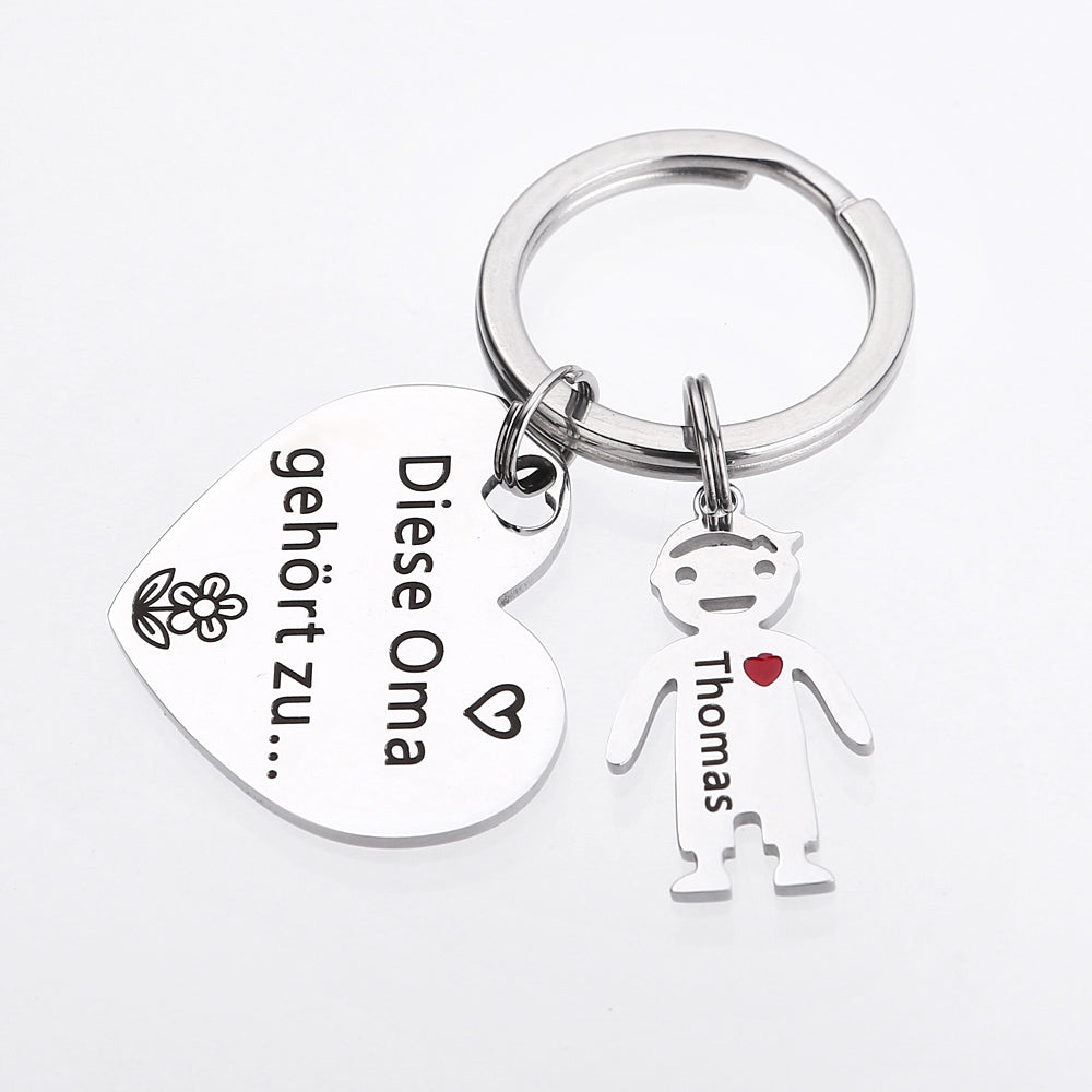 Diese Oma gehört zu - Schlüsselanhänger Geschenk für Oma