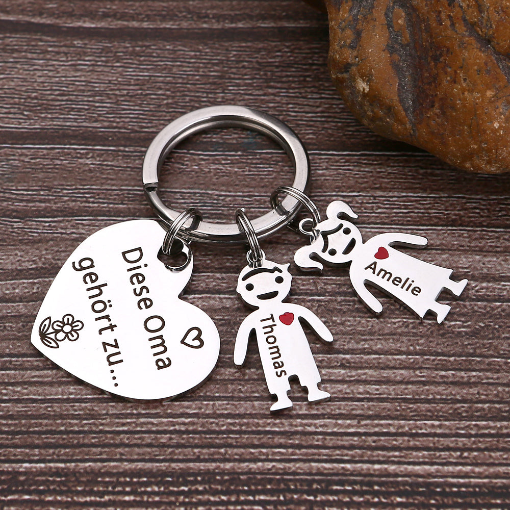 Diese Oma gehört zu - Schlüsselanhänger Geschenk für Oma