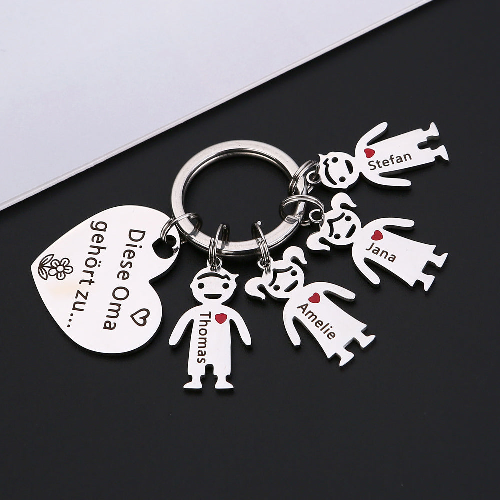 Diese Oma gehört zu - Schlüsselanhänger Geschenk für Oma