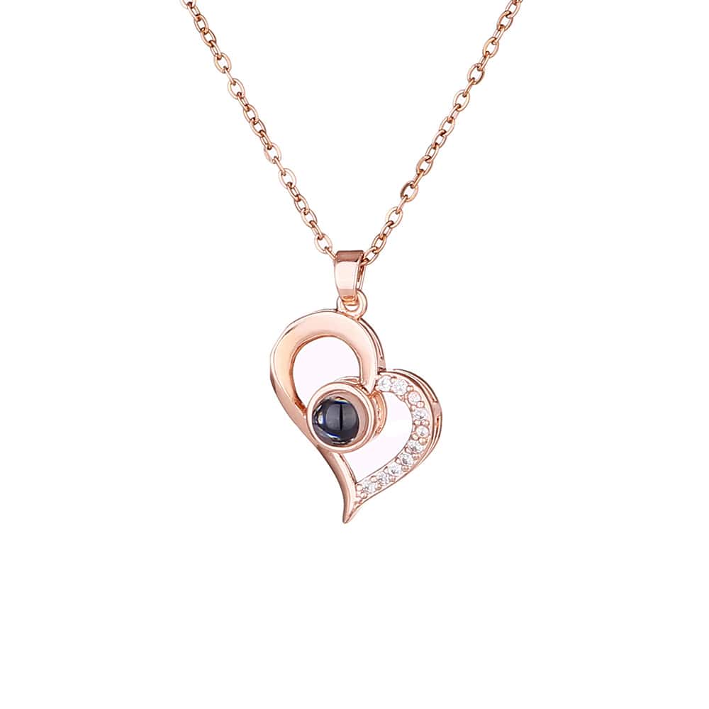 Personalisierte Herz Halskette mit Foto