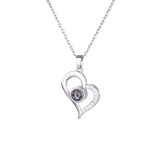 Personalisierte Herz Halskette mit Foto