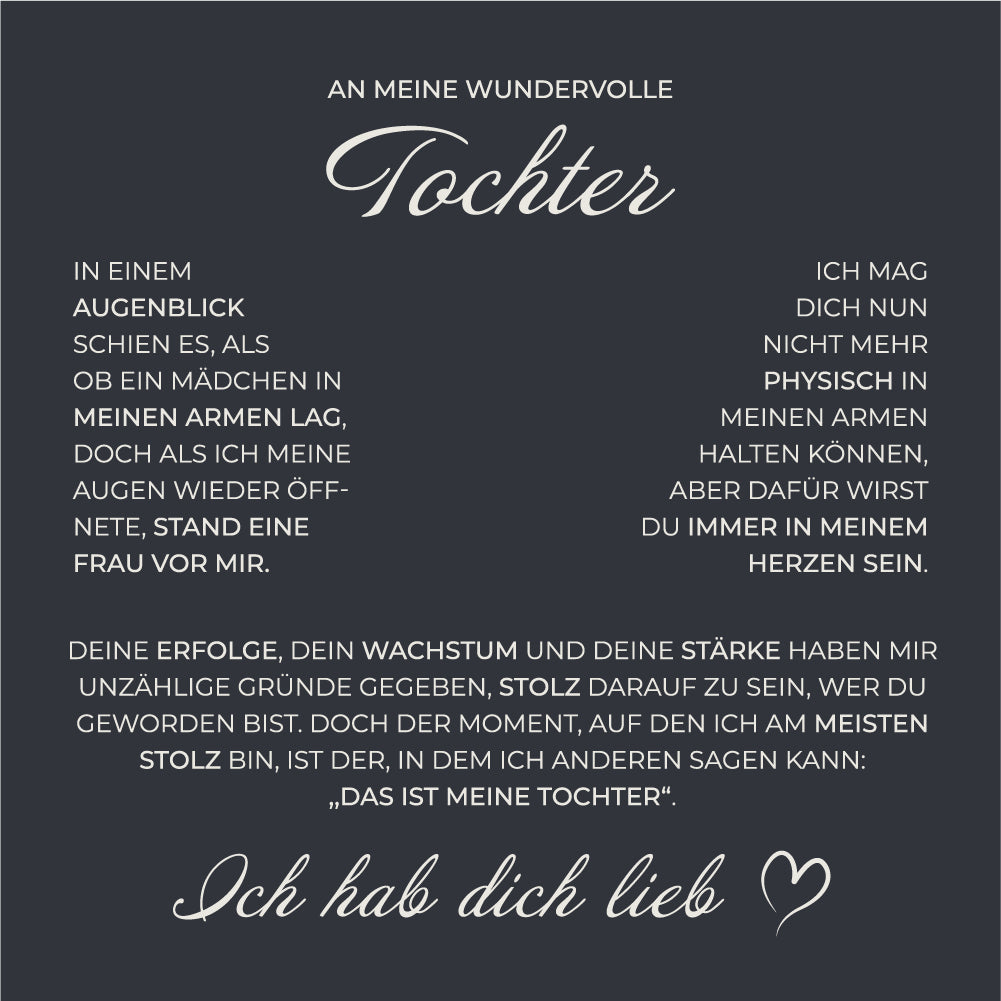 S925 Sterling Silber Knotenkette - An meine wundervolle Tochter