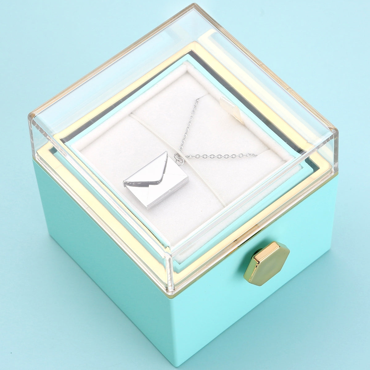 Ewige Rosenbox – Halskette mit geheimer Nachricht und echter Rose