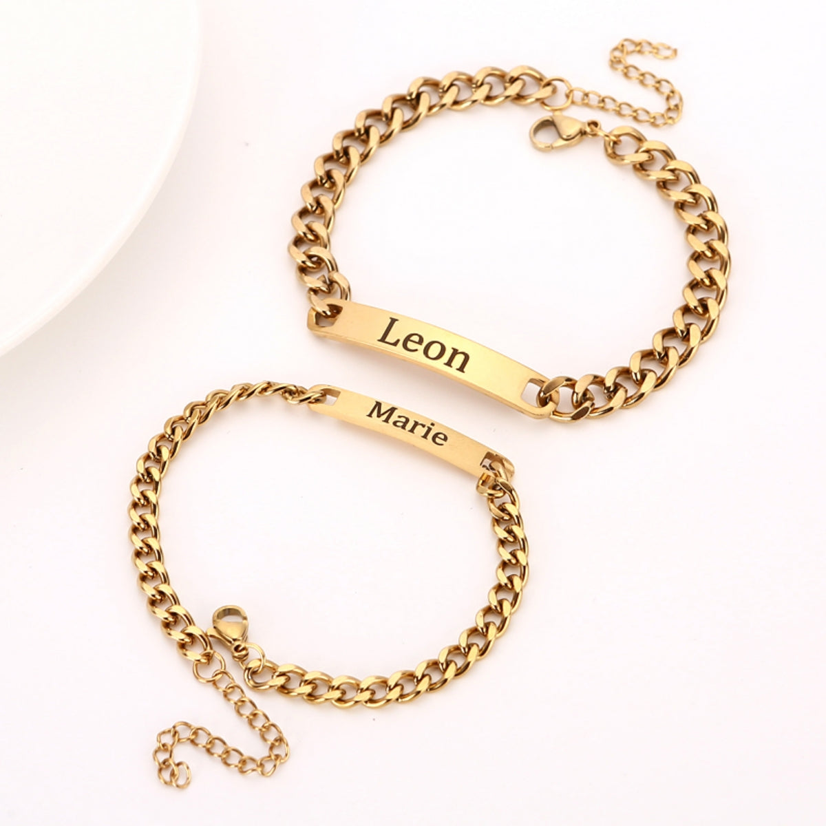 Ewige Rosenbox mit Gravur Armband Set für Paare