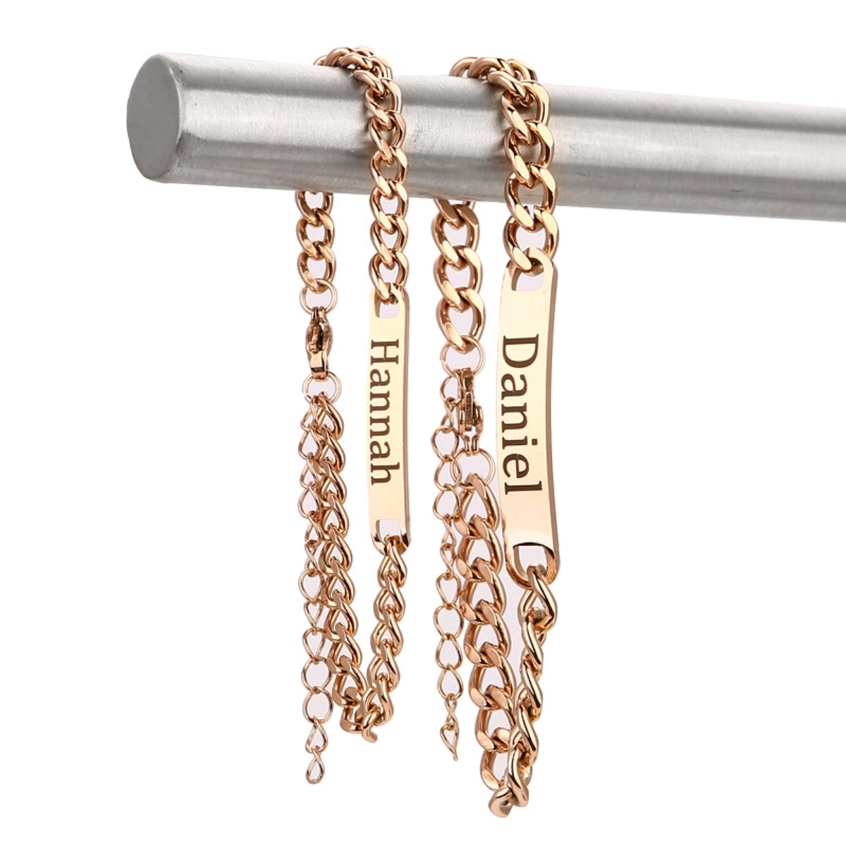 Ewige Rosenbox mit Gravur Armband Set für Paare