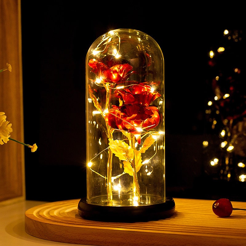 Magisch funkelnde Rose - Forever-Rose™️