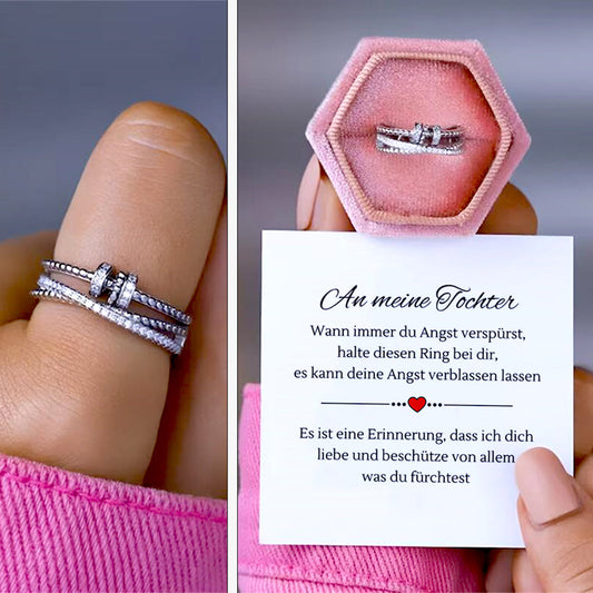 An meine Tochter - Hab keine Angst - S925 Fidget Ring