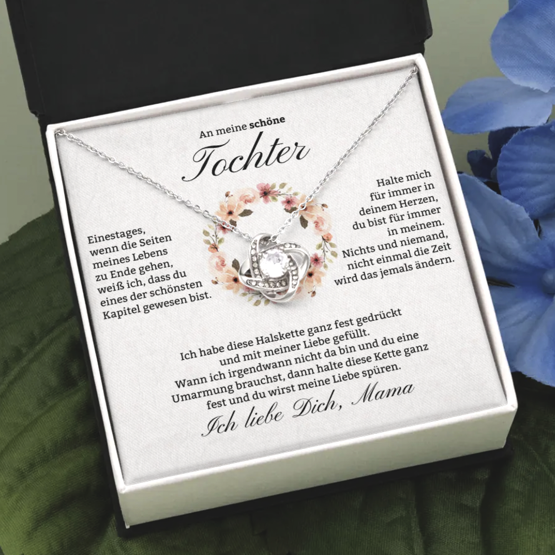 14k Weißgold Ausführung Halskette - An meine Tochter - Einestages