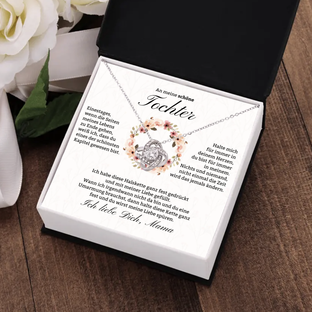 14k Weißgold Ausführung Halskette - An meine Tochter - Einestages