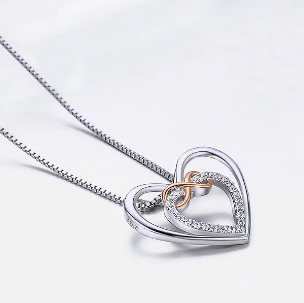 S925 Sterling Silber Herz Halskette - An meine Enkelin