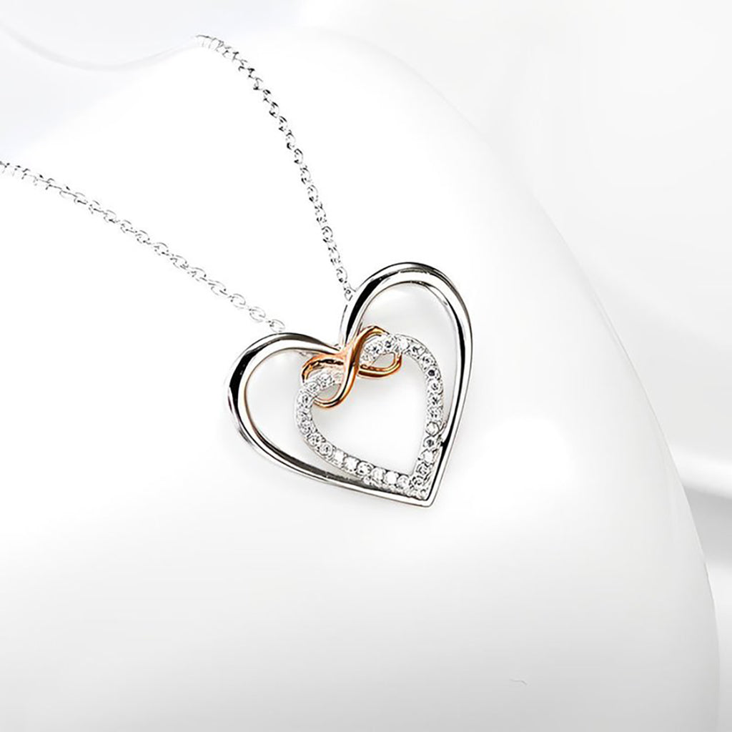 S925 Sterling Silber Herz Halskette - An meine Enkelin