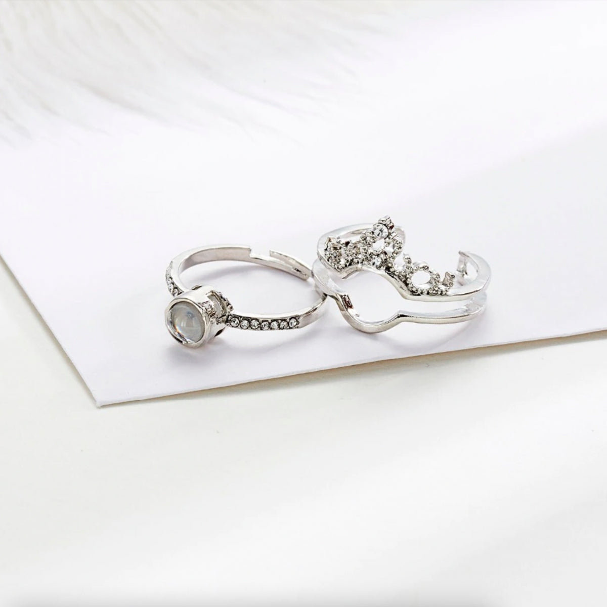 Personalisierter Foto Kronen Ring