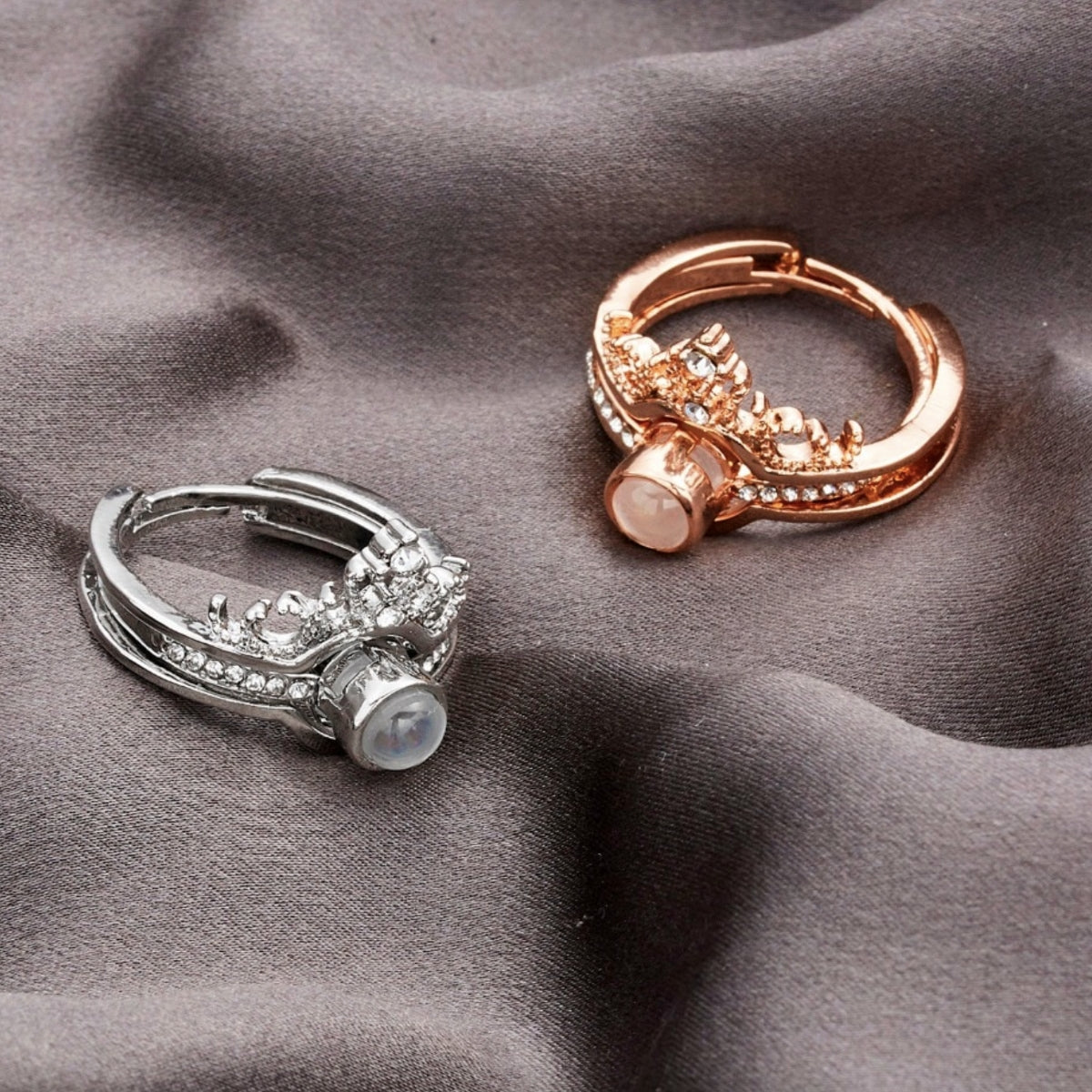 Personalisierter Foto Kronen Ring