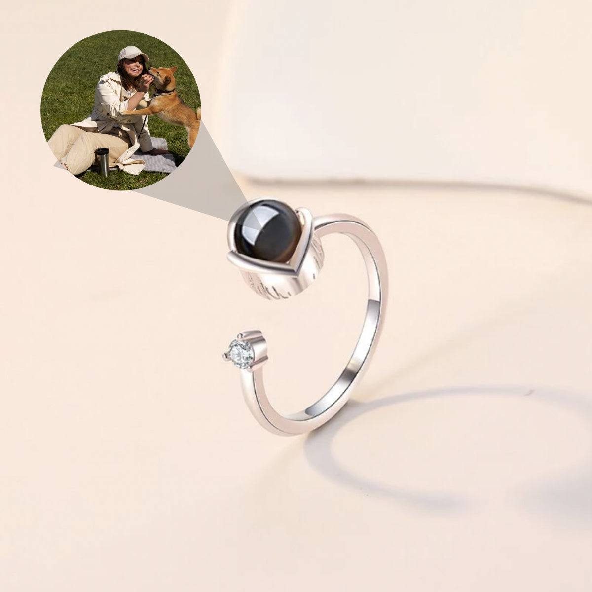 Personalisierter Foto Ring