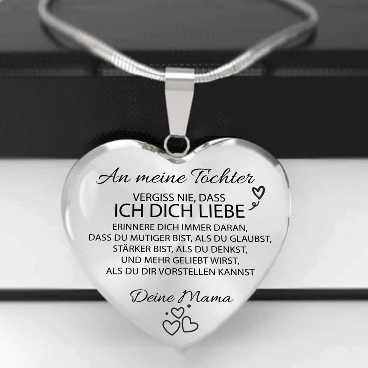 Herz-Halskette - An meine Tochter von Mama