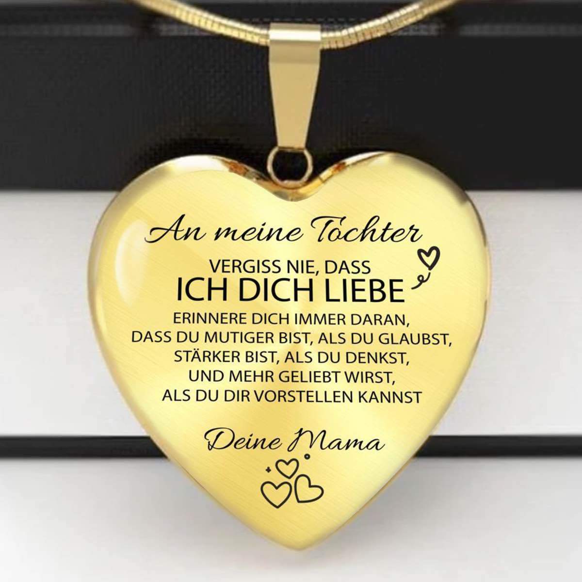 Herz-Halskette - An meine Tochter von Mama
