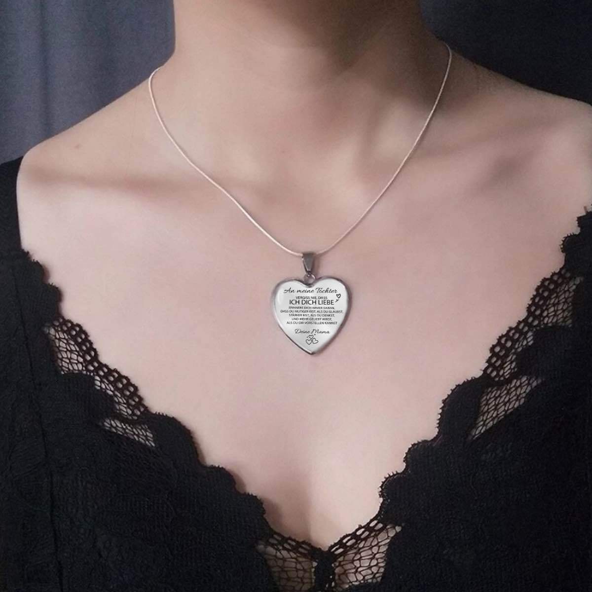 Herz-Halskette - An meine Tochter von Mama