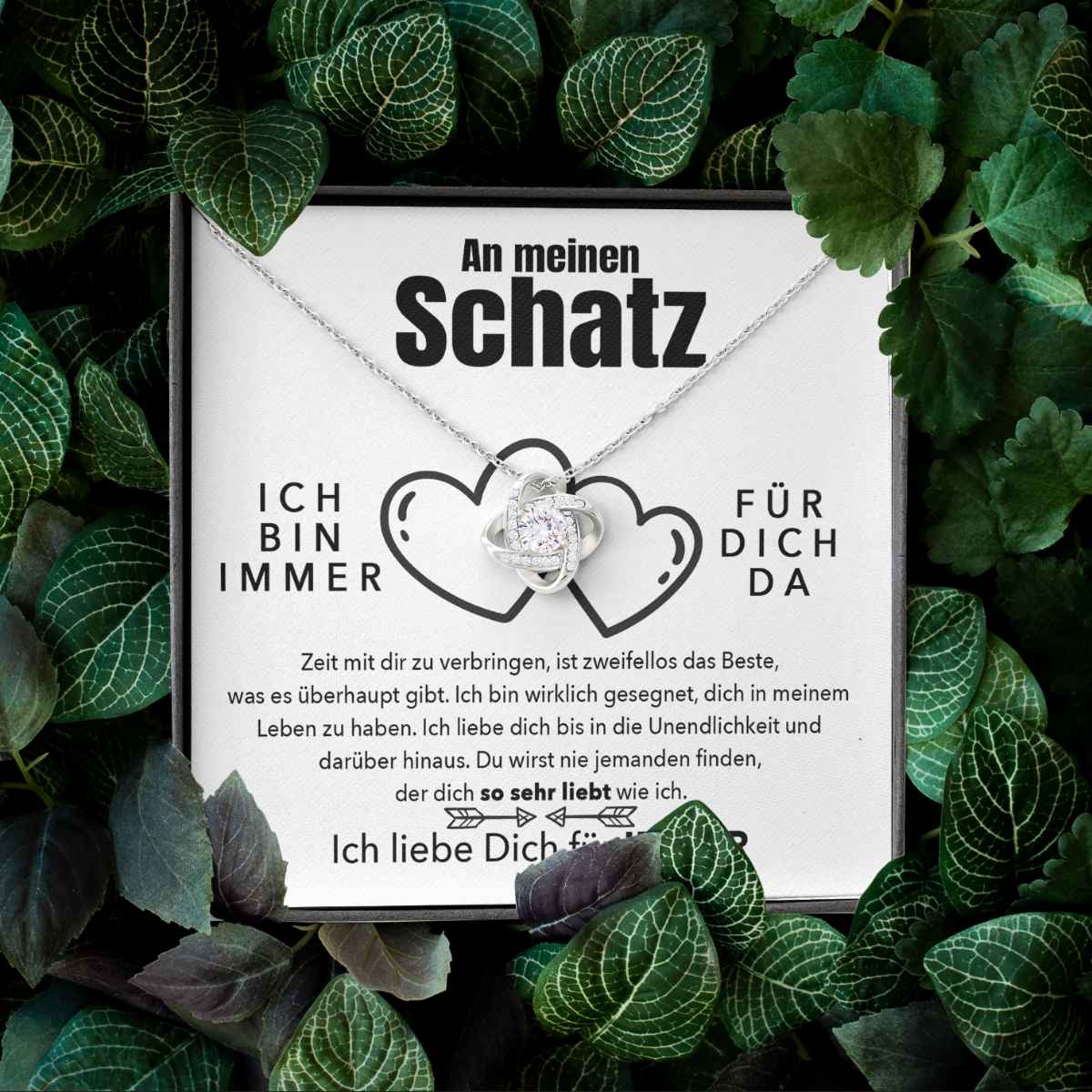 Weißgold Ausführung Halskette - An meinen Schatz - Das Beste