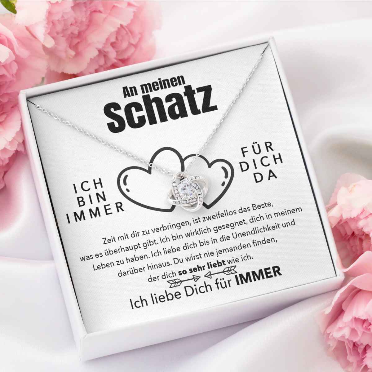 Weißgold Ausführung Halskette - An meinen Schatz - Das Beste