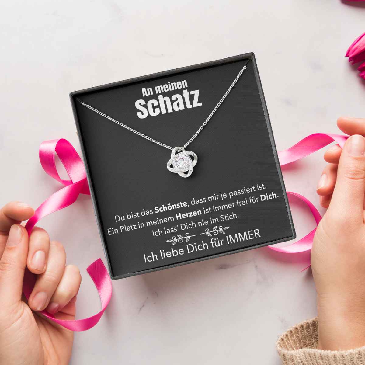 Weißgold Ausführung Halskette - An meinen Schatz