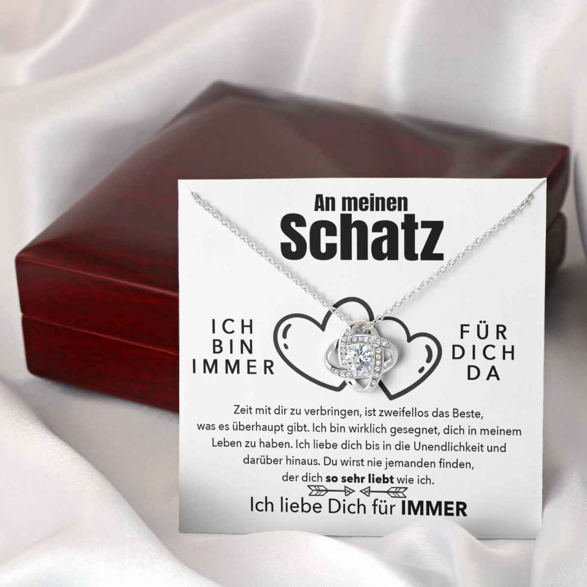 Weißgold Ausführung Halskette - An meinen Schatz - Das Beste