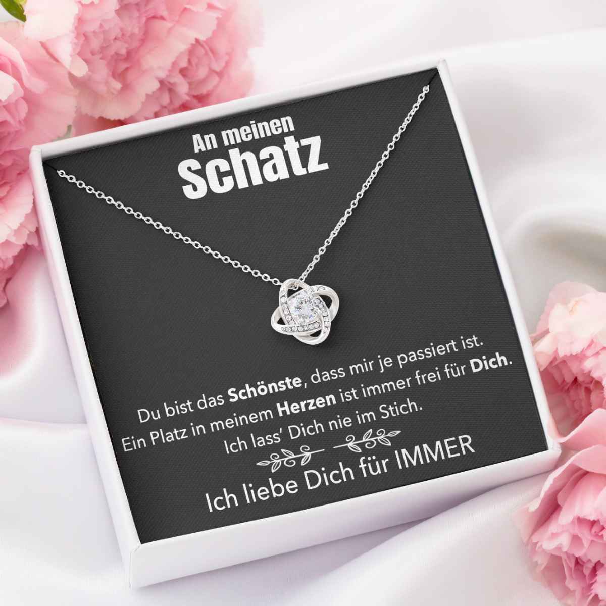 Weißgold Ausführung Halskette - An meinen Schatz