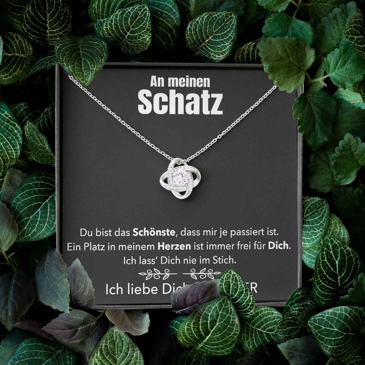 Weißgold Ausführung Halskette - An meinen Schatz