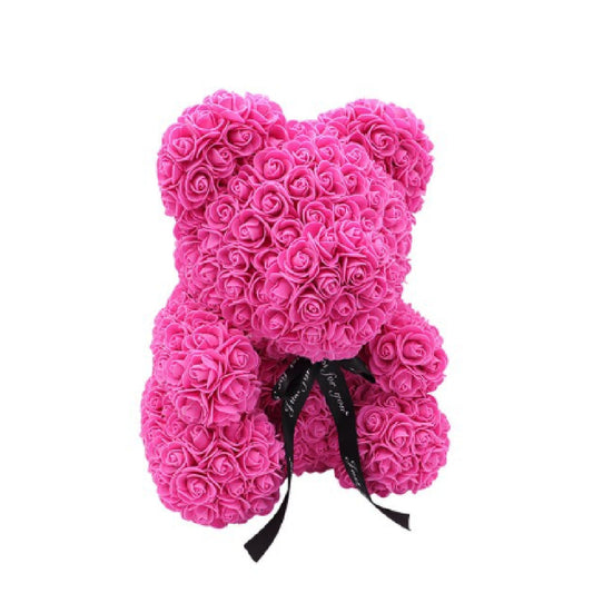 Pinker Rosenbär Geschenkset 40cm