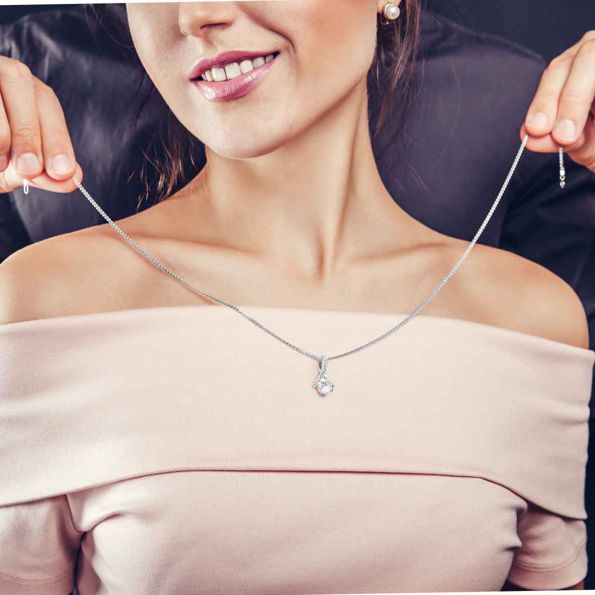 Weißgold Ausführung Kette - An meine Tochter von Mama