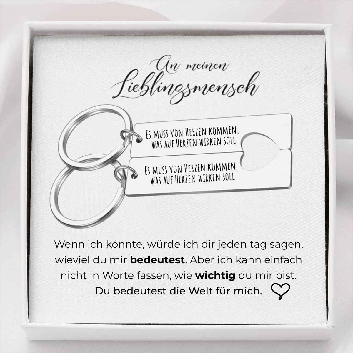 An meinen Lieblingsmensch - Schlüsselanhänger