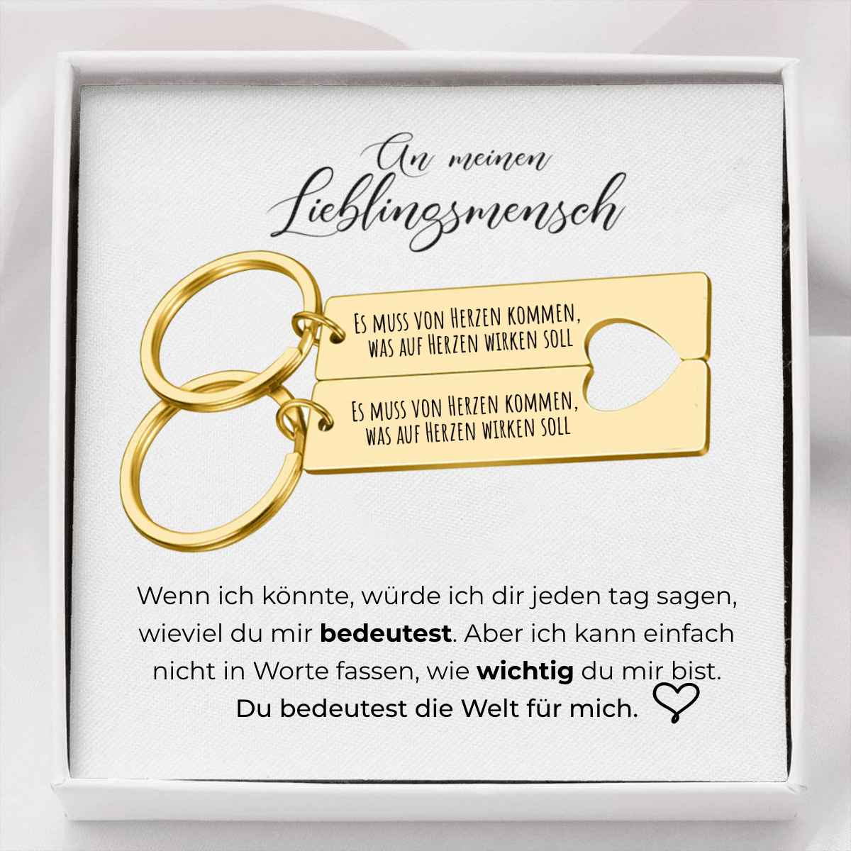 An meinen Lieblingsmensch - Schlüsselanhänger