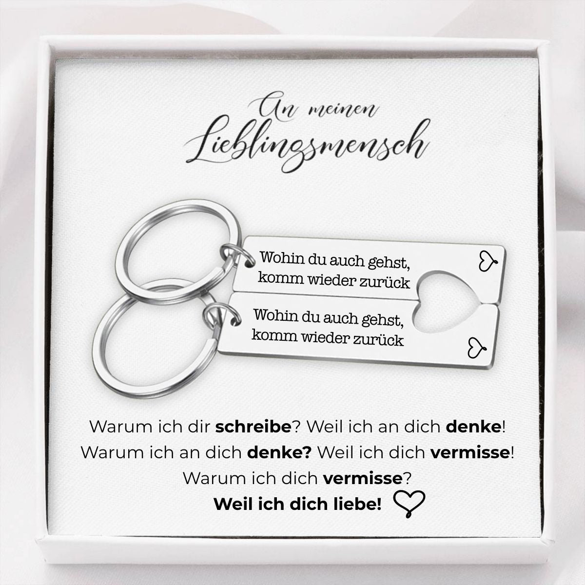 An meinen Lieblingsmensch - Schlüsselanhänger - Wohin du auch gehst