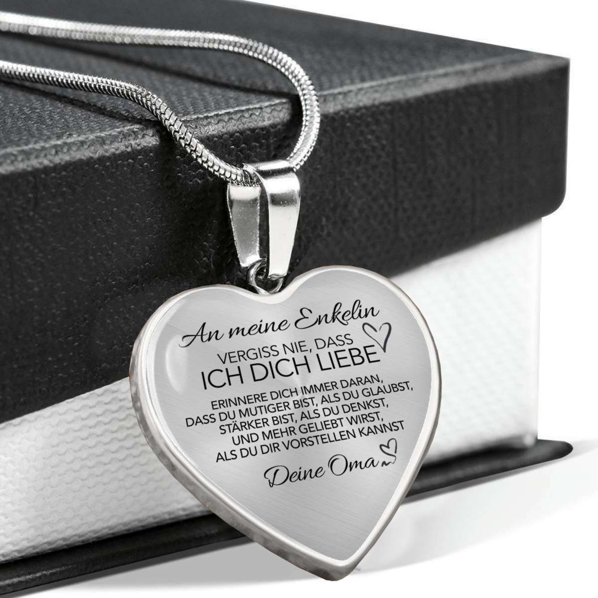 Herz-Halskette - An meine Enkelin von Oma