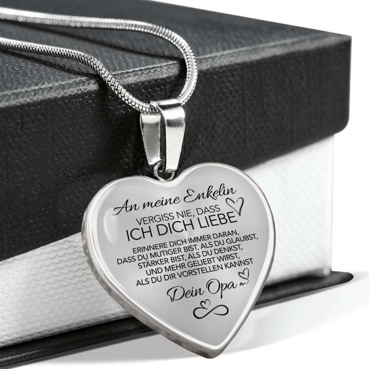 Herz-Halskette - An meine Enkelin von Opa