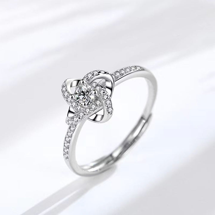 Weißgold Ausführung Liebesknoten Ring