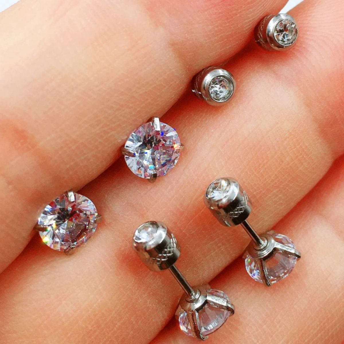 925 Sterling Silber Cubic Ohrringe