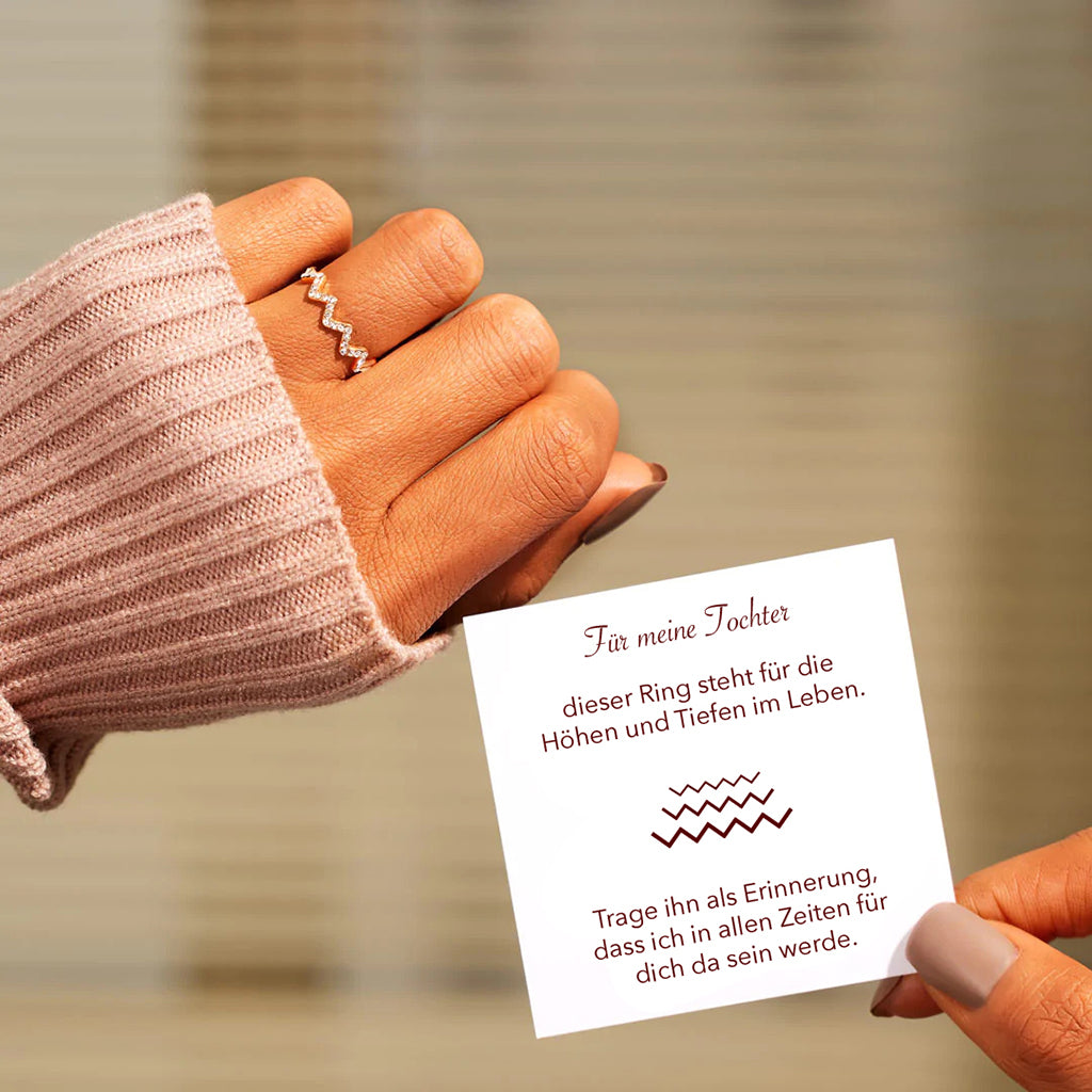 An meine Tochter - Höhen und Tiefen Ring