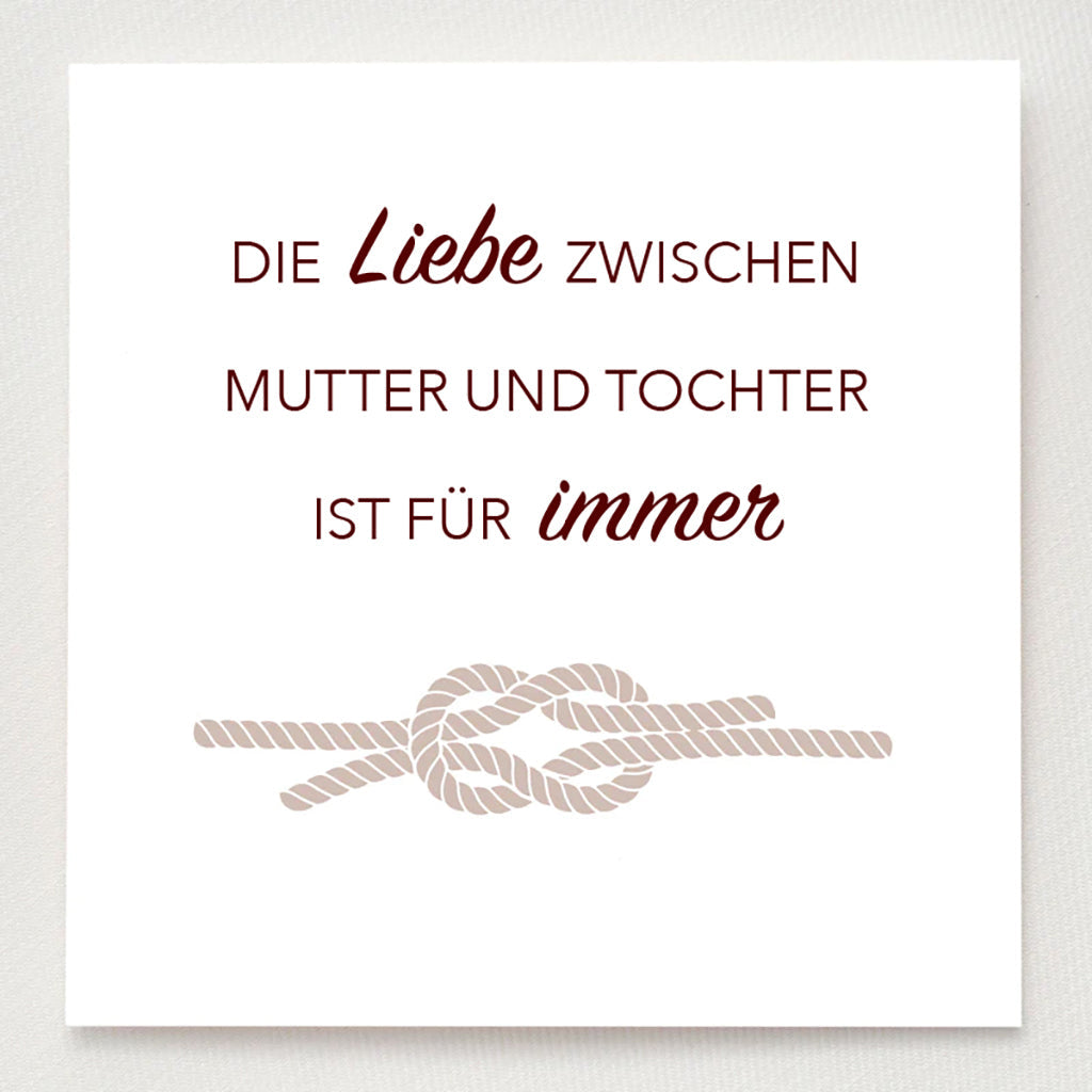 Mutter und Tochter - Liebesknoten Ring